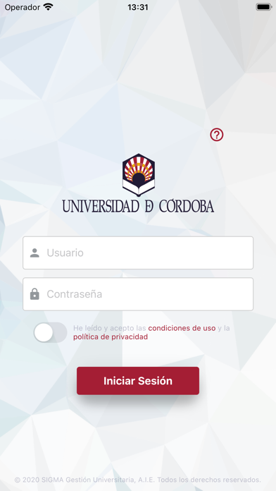 UCO Calificaciones Screenshot