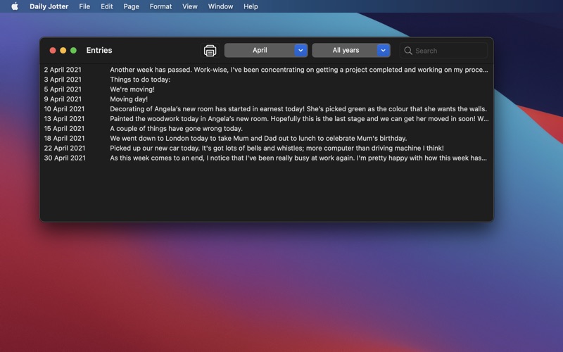 Screenshot #2 pour Daily Jotter