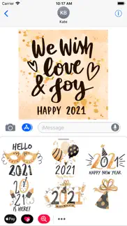 2021 happy new year - stickers iphone screenshot 1