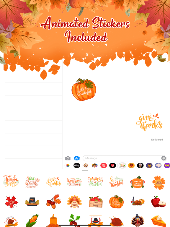 Screenshot #5 pour Thanksgiving Day - Stickers
