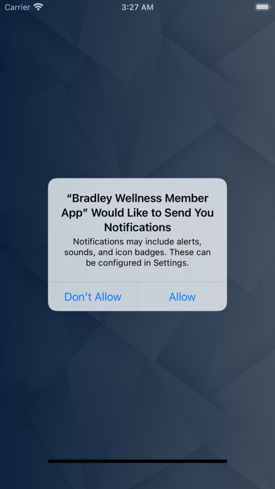 Bradley Wellness Member App Screenshot