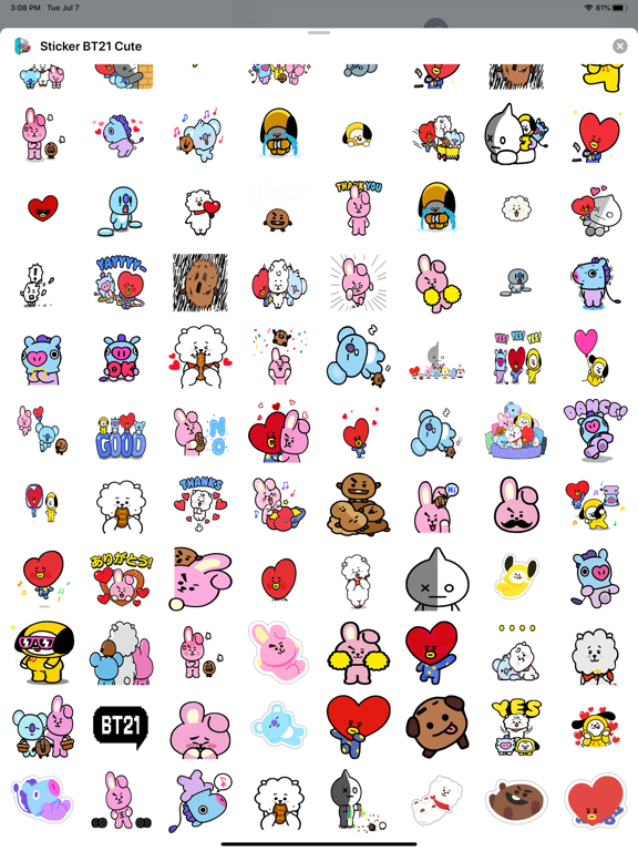Screenshot #6 pour Sticker BT21 Cute