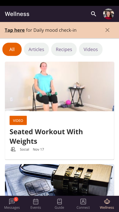Wellzesta Elevate Screenshot