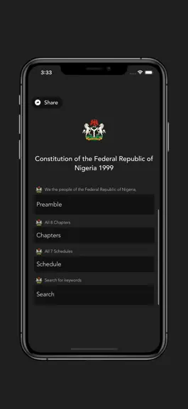 Game screenshot Nigerian Constitution 1999 apk