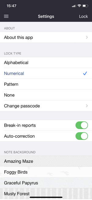 ‎Lock Your Notes Plus Screenshot