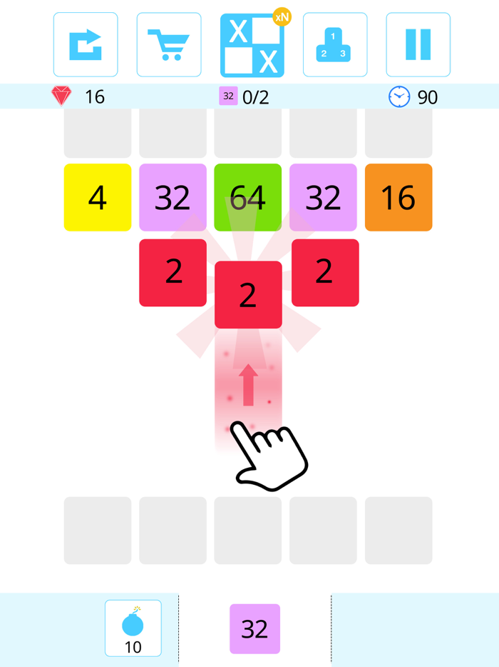 Shoot and Merge the numbers