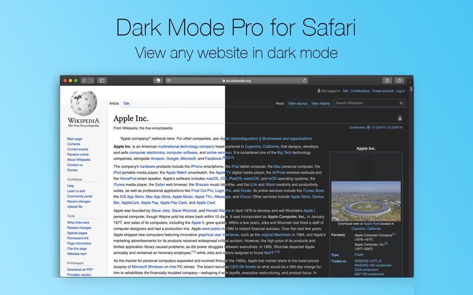 Dark Mode Pro for Safari - 1.0.2 - (macOS)
