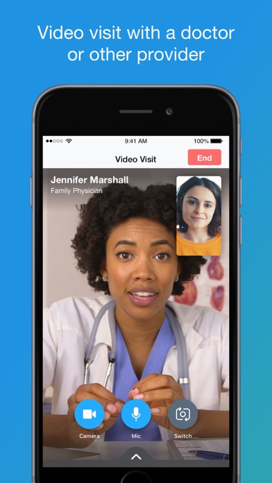 IU Health Telemedicine Screenshot