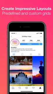 griddy plus split pic in grid iphone screenshot 1