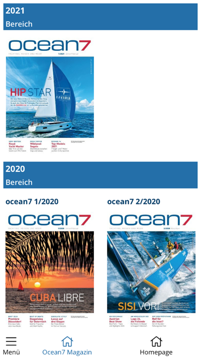 OCEAN7 Magazin Screenshot