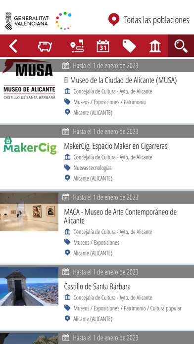 GVA Agenda Cultural Screenshot