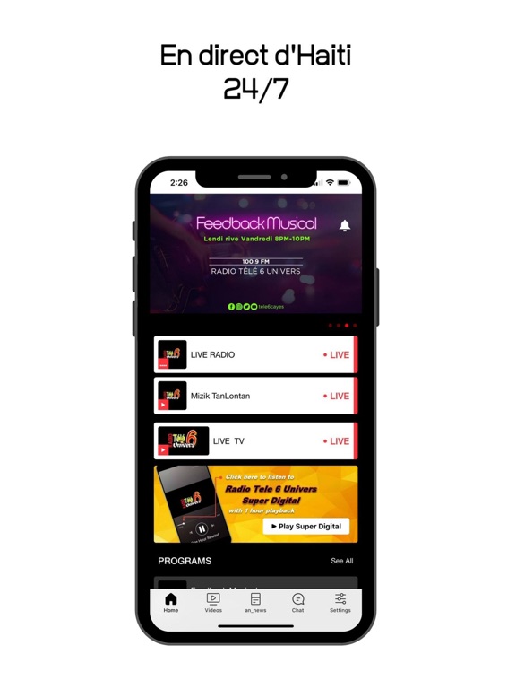 Screenshot #4 pour Radio Télé 6 Univers