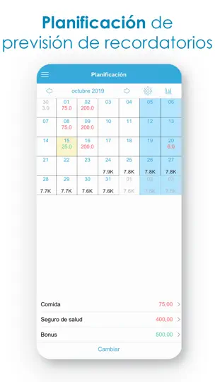 Captura de pantalla de Presupuesto -Ingresos Y Gastos en iPhone 6