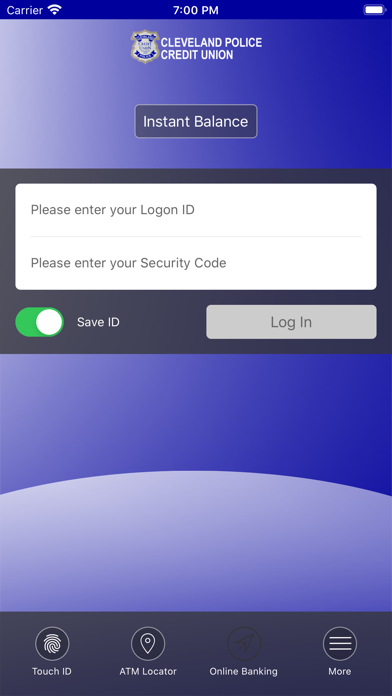 Cleve Police Credit Union Screenshot