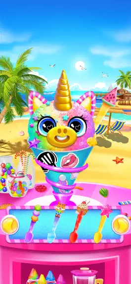 Game screenshot Rainbow Frozen Snowcone Maker apk