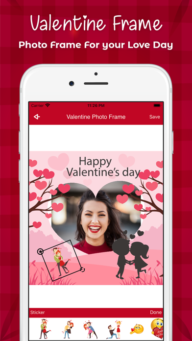 Valentine Love Photo Frame Screenshot