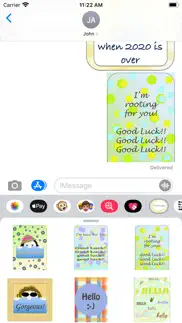 How to cancel & delete greetings stickers! 2