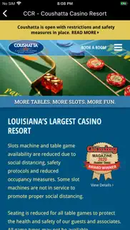 coushatta casino & resort iphone screenshot 3