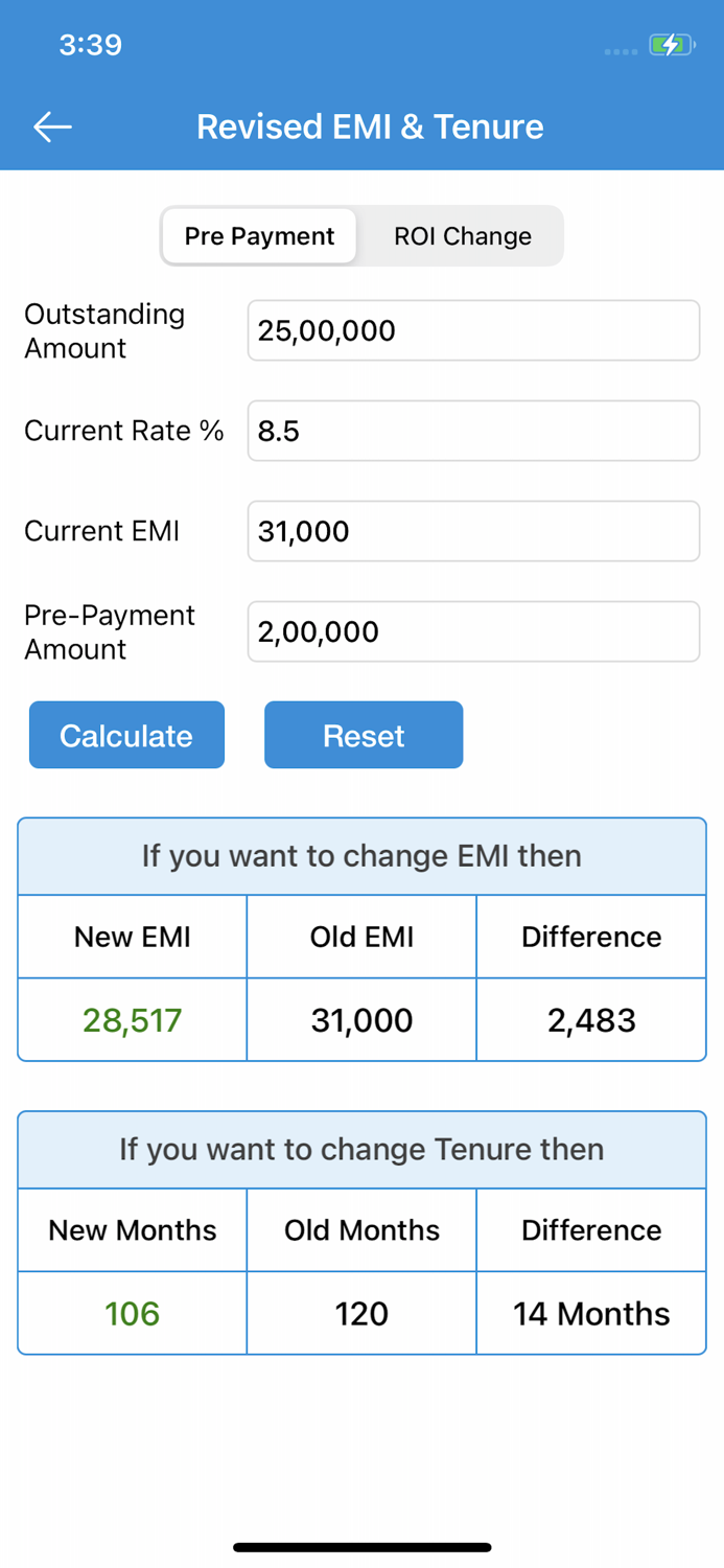 EMI Calculator  Loan Manager