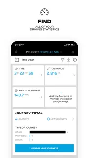mypeugeot app iphone resimleri 2