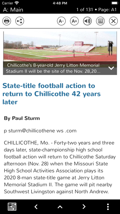 Constitution Tribune eEdition screenshot 2