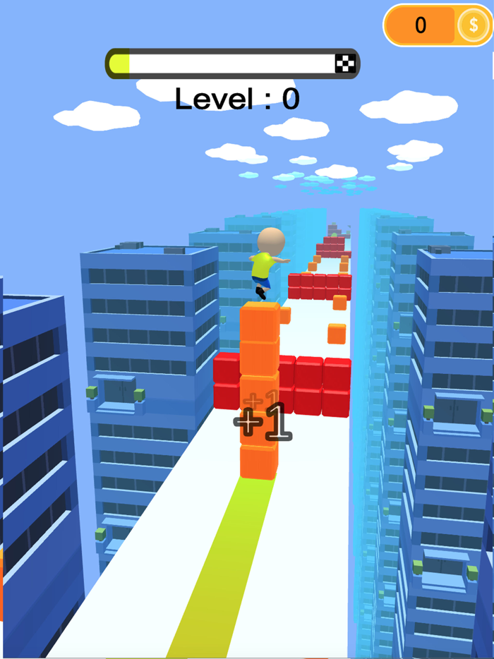 Race Skip Block Super Guy 3d