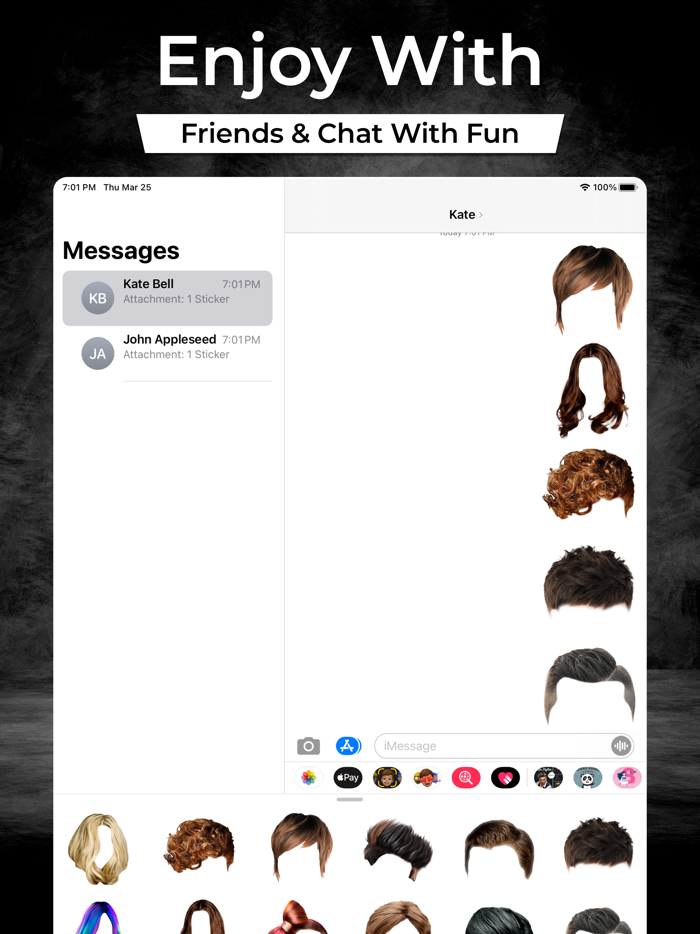 Hairstyle Stickers Emojis
