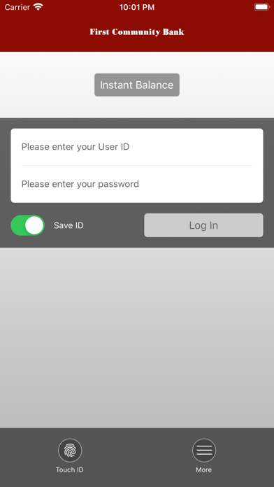 First Community Bank Nebraska Screenshot