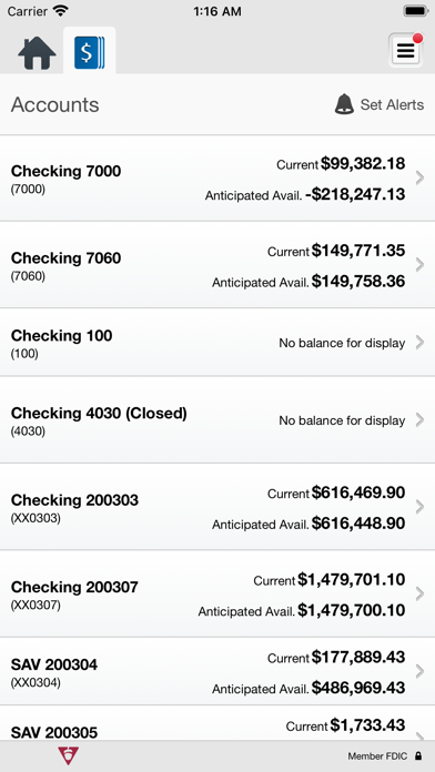 VCNB Business Banking Screenshot