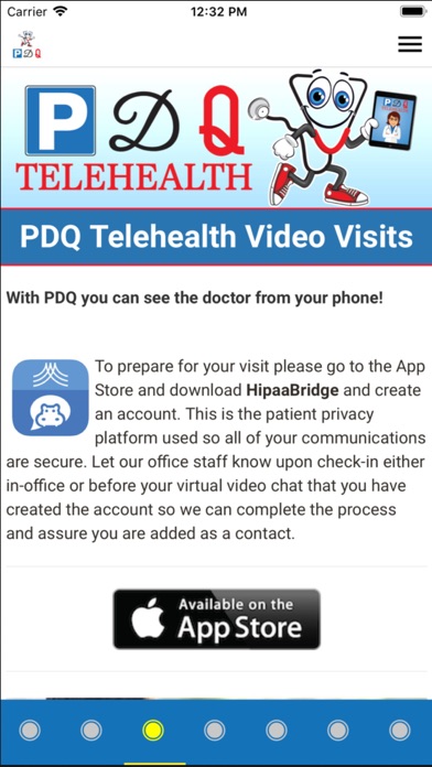 PDQ Telehealth Screenshot