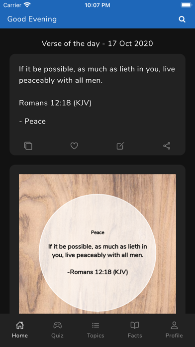 Bible Topics and Quiz screenshot 2
