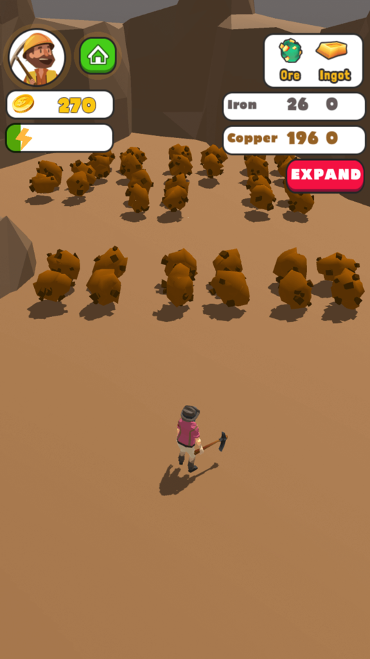 #6. Idle Mining 3D (iOS) 由: Core Game Studio