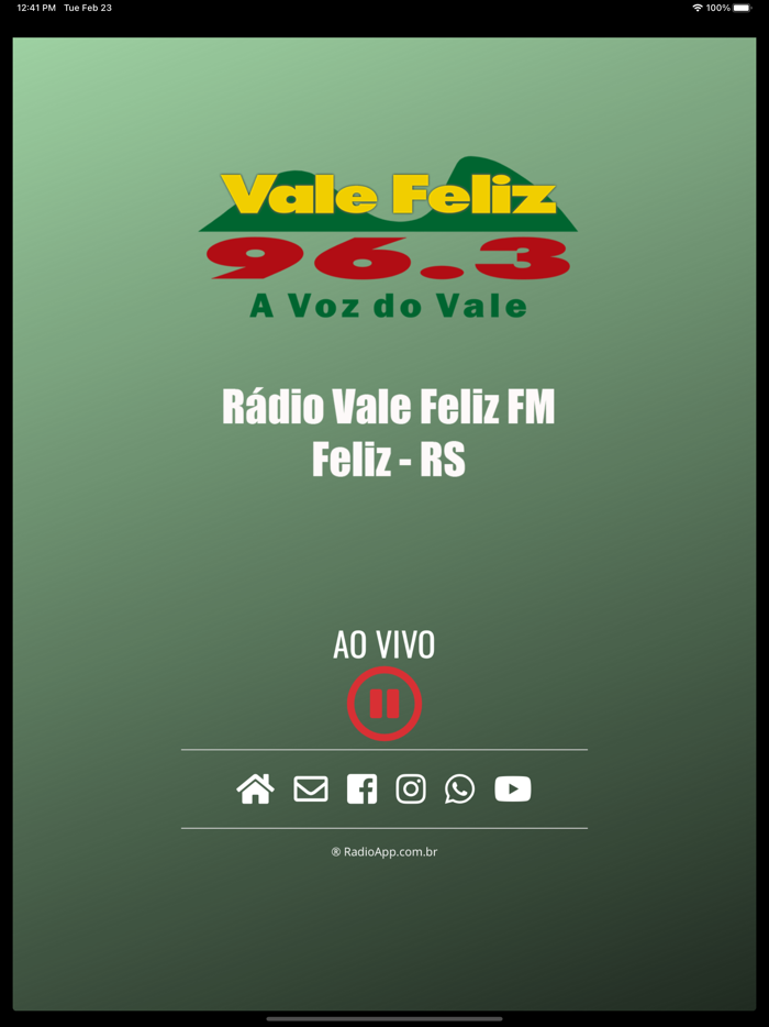 Rádio Vale Feliz FM - 96.3