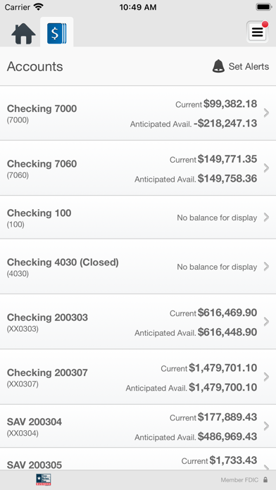 Texas National Bank Business Screenshot