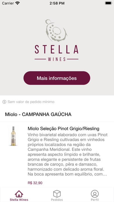 Stella Wines Screenshot
