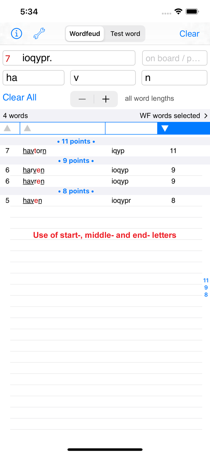 Svenska Words Finder Wordfeud