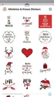 mistletoe & kisses stickers iphone screenshot 4