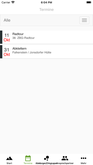 Sektion Zittau des DAV Screenshot
