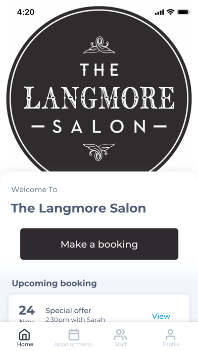 The Langmore Salon Screenshot
