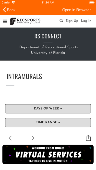 UF RecSports Screenshot