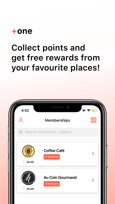 Screenshot #1 pour Plus One - Loyalty cards