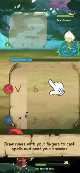 Game screenshot Draw your Spells: Magic Clash! apk