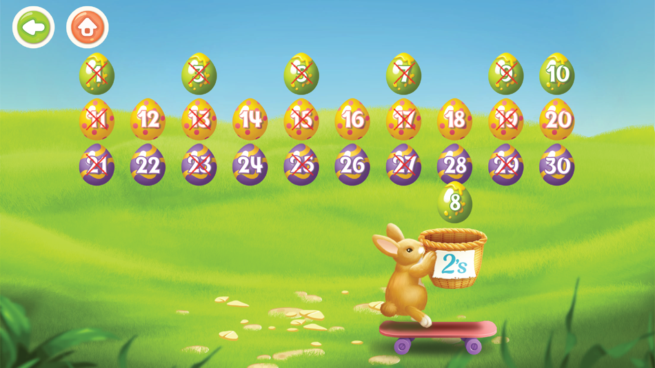 #2. Bunny Skip Count (iOS) 来自: Peak Rainbow