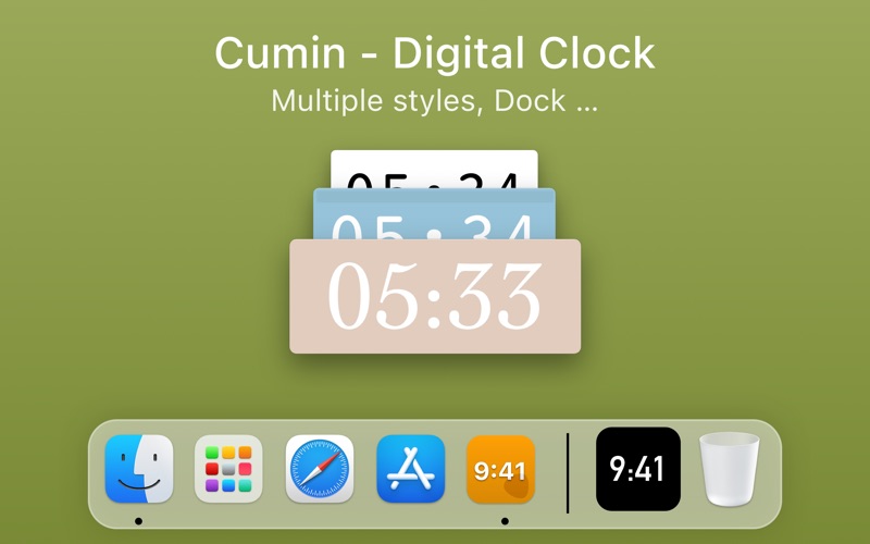 Cumin - Digital Clock Screenshot 2 - AppWisp.com Cumin - Digital Clock Screenshot 2 - AppWisp.com