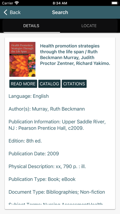 Centra Online Library Screenshot