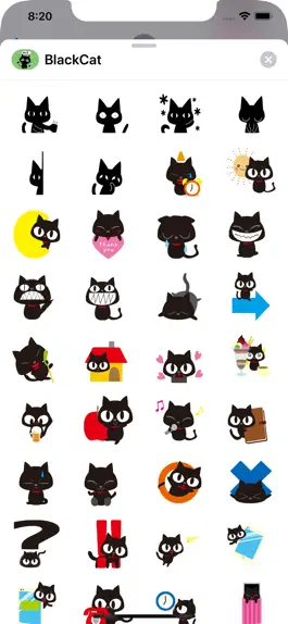 Game screenshot Black Cat Stickers packs mod apk