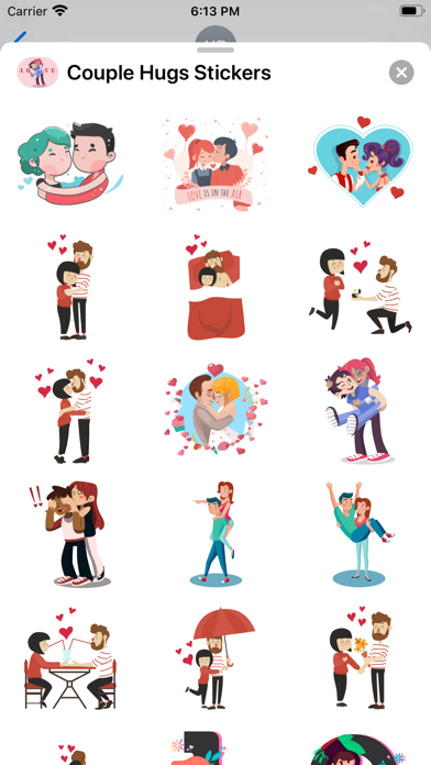 Couple Hugs Stickers screenshot 2