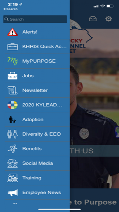 Kentucky Personnel Cabinet Screenshot
