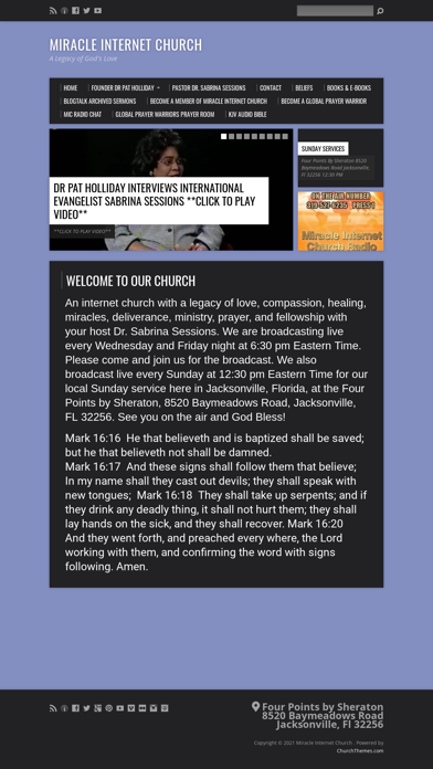 Miracle Internet Church Screenshot