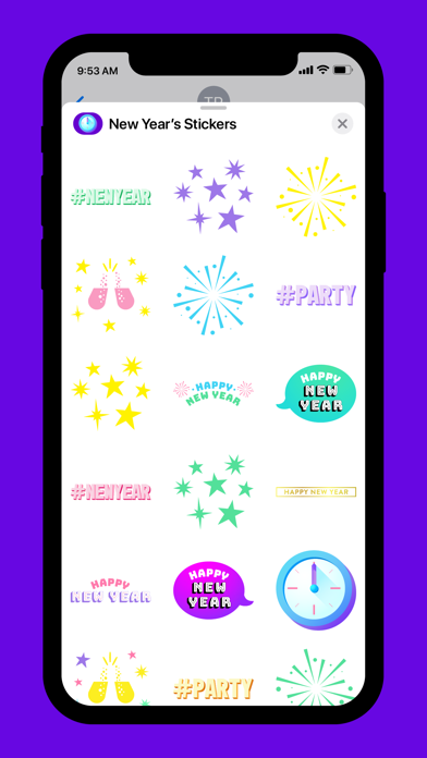 New Year’s Stickers Screenshot